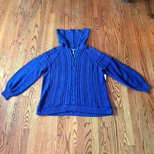 Free People oversized cable knit sweater, Small